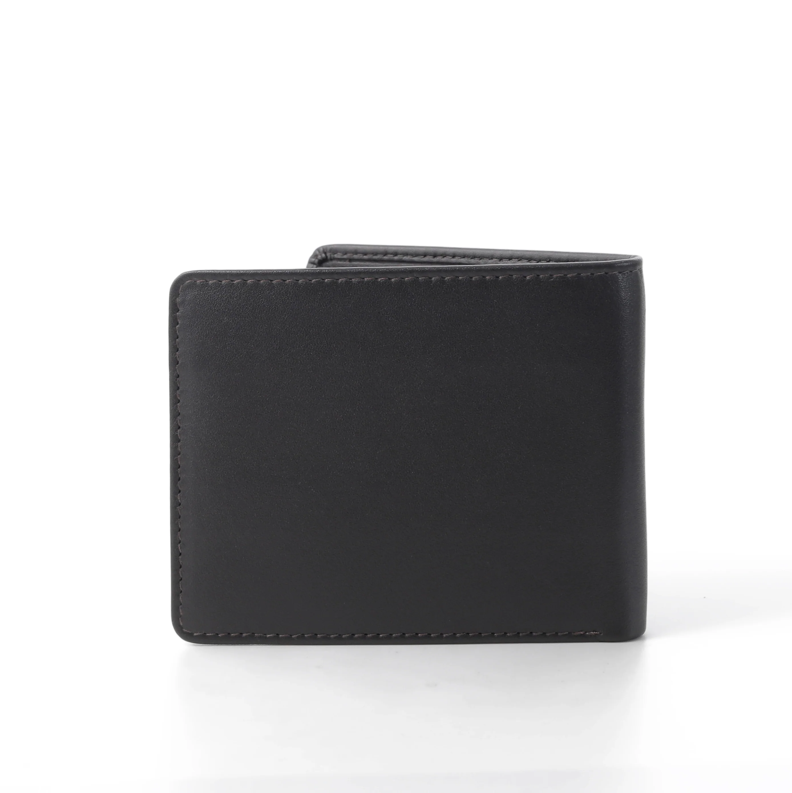 Genuine Leather Bi Fold Wallet 14 Card Compartments Nappa Finished Brown SBF3B30WCN3#BRN - Image 2