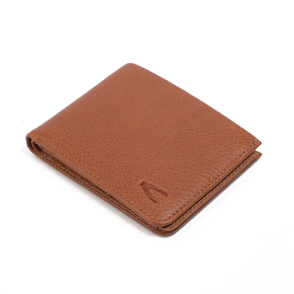 Genuine Leather Bi Fold Wallet 9 Card Compartments Brown (SBF5604WM5#BRN) - Image 5