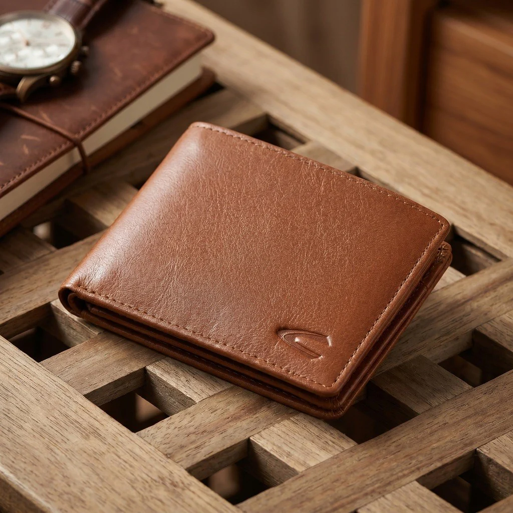 camel active Men Bi Fold Wallet Leather Semi-Aniline 14 Card Compartments Brown (SBF5B12GB5#BRN) - Image 2