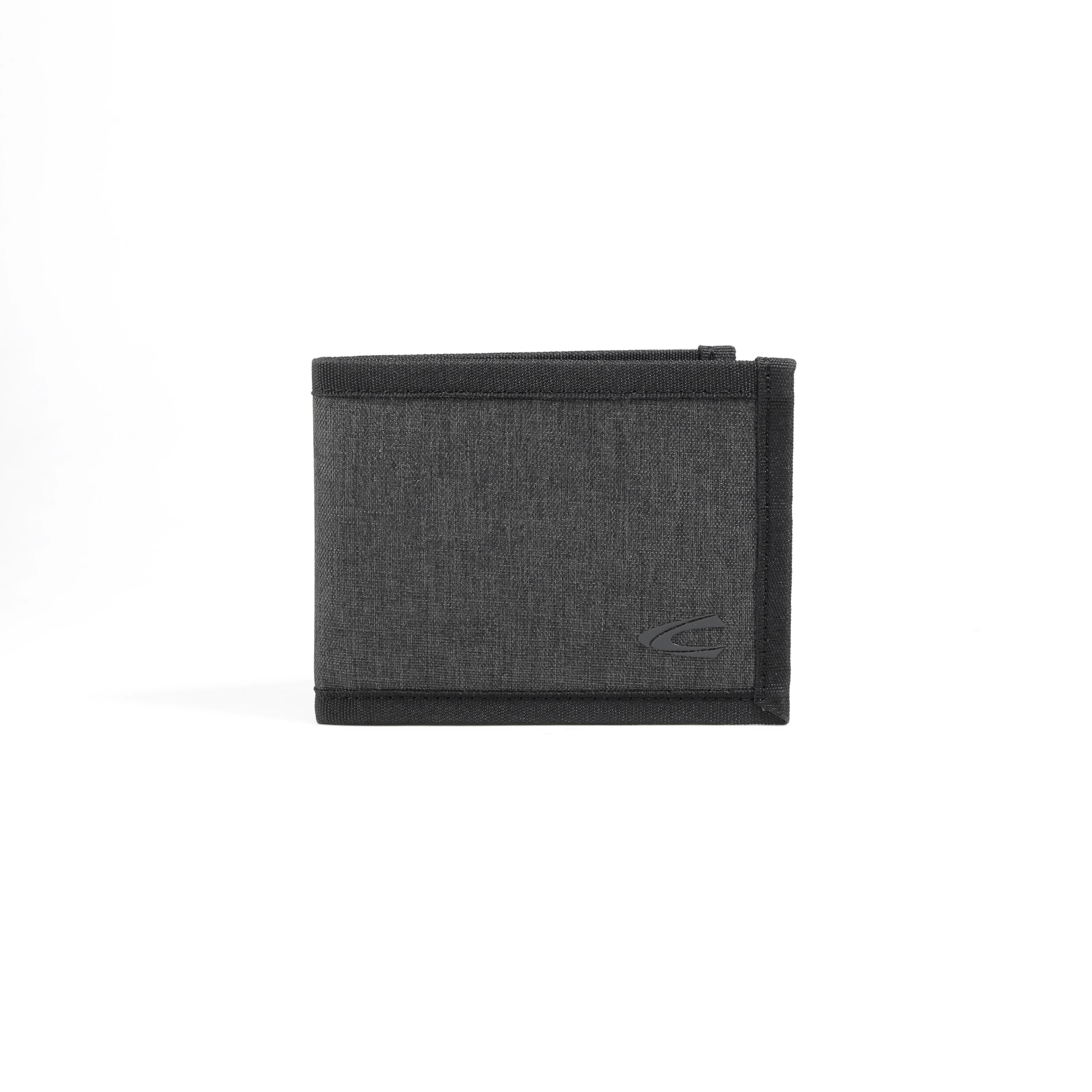 Nylon Bi Fold Wallet 6 Card Compartments Black SW4601NL4#BLK