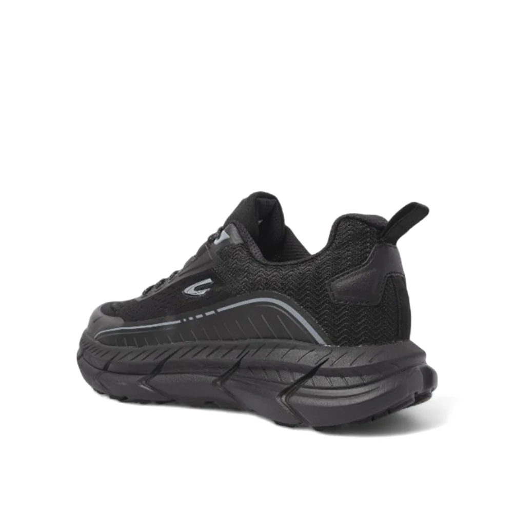 camel active Men Black GLADER Fabric Mesh Sneakers 822550-WA1SVC-1-BLACK - Image 4