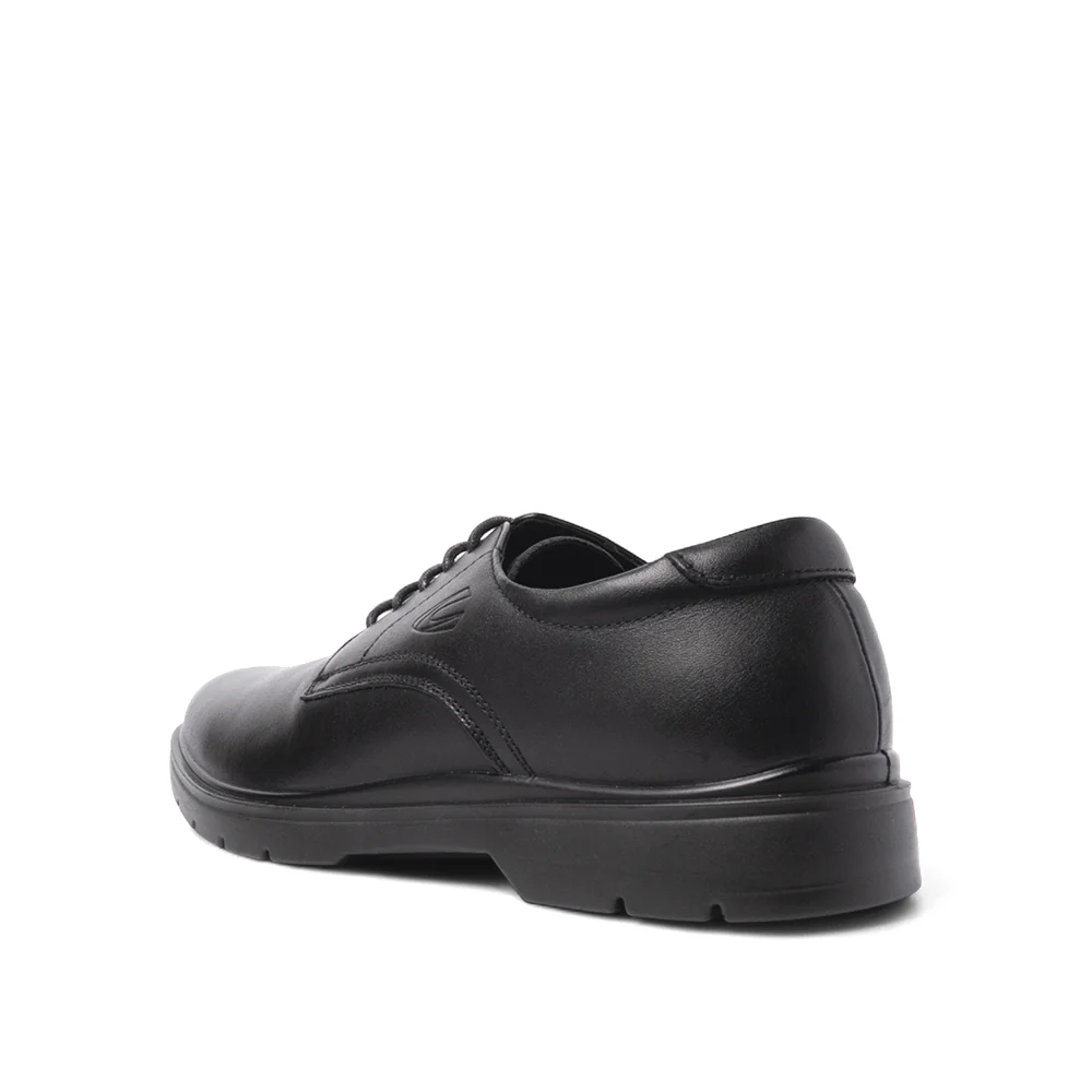 camel active Men Black VARDY Leather Lace Up Shoes 802551-KB2LSV-1-BLACK - Image 3
