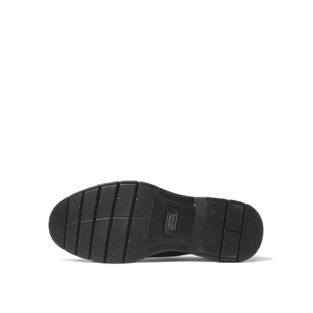 camel active Men Black VARDY Leather Slip On Shoes 802551-KB1LSV-1-BLACK - Image 5