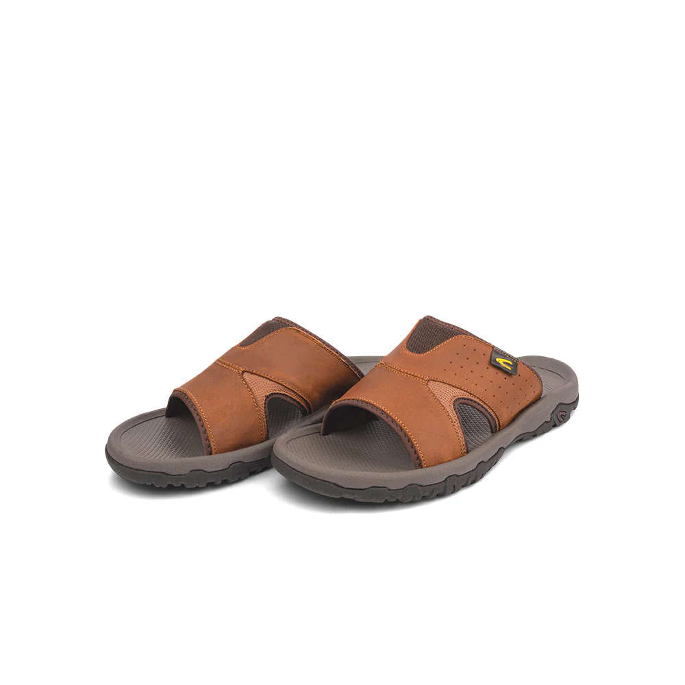camel active Men Brown DRANZER Leather Sandals 892602-XC2SV-3-BROWN - Image 4