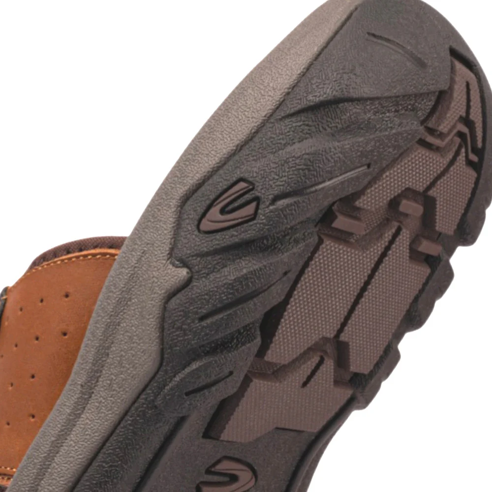 camel active Men Brown DRANZER Leather Sandals 892602-XC2SV-3-BROWN - Image 7
