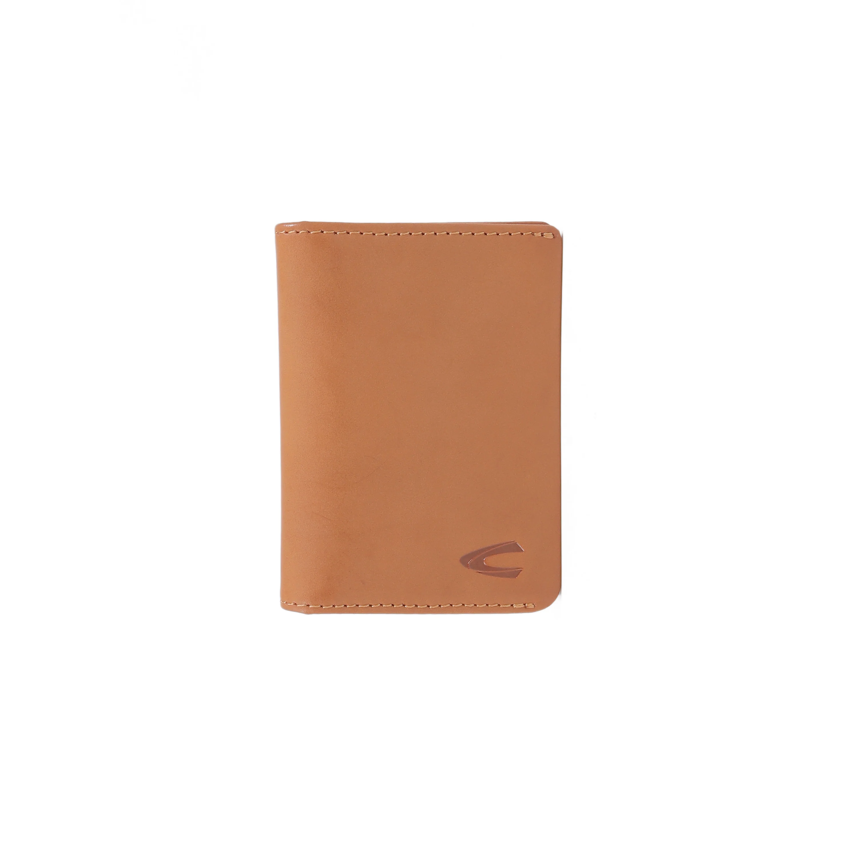 Genuine Leather Card Holder 3 Card Compartments Waxy Finished Brown BCH4607TB4#BRN