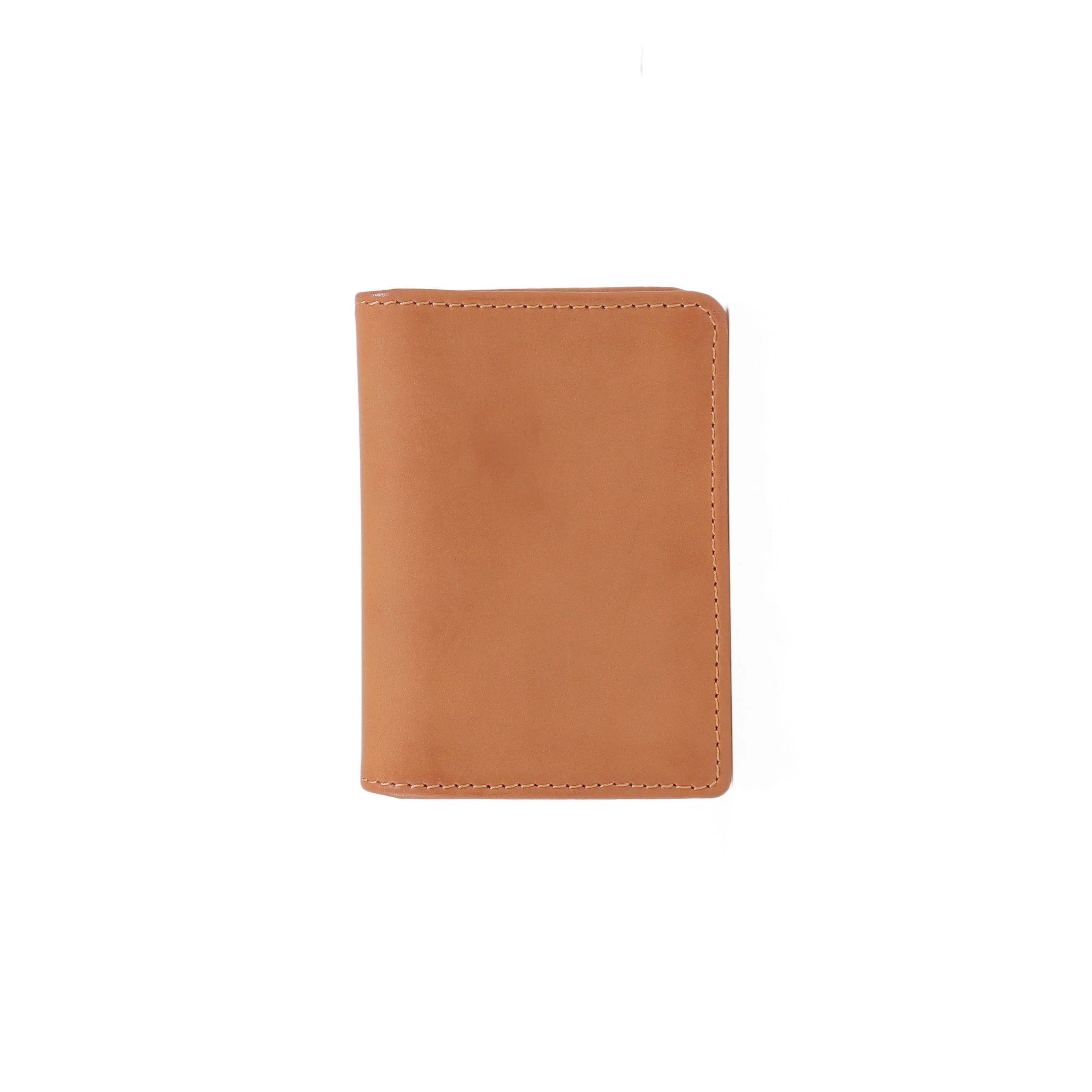 Genuine Leather Card Holder 3 Card Compartments Waxy Finished Brown BCH4607TB4#BRN - Image 2