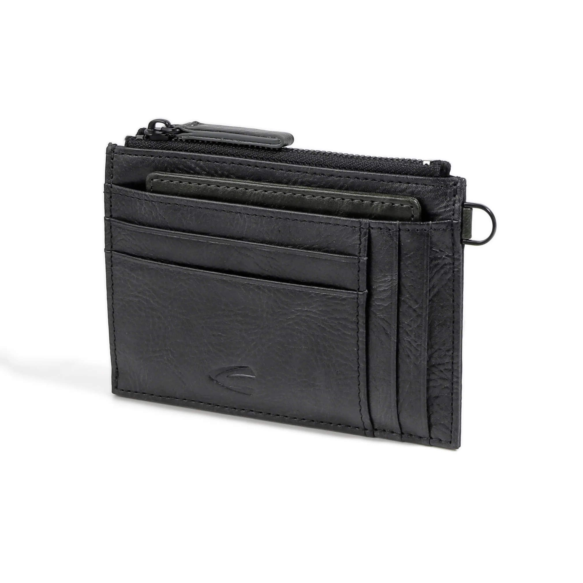 Genuine Leather Card Pouch 11 Card Compartments With Detachable Card Holder Black CP5805WH5#BLK - Image 4