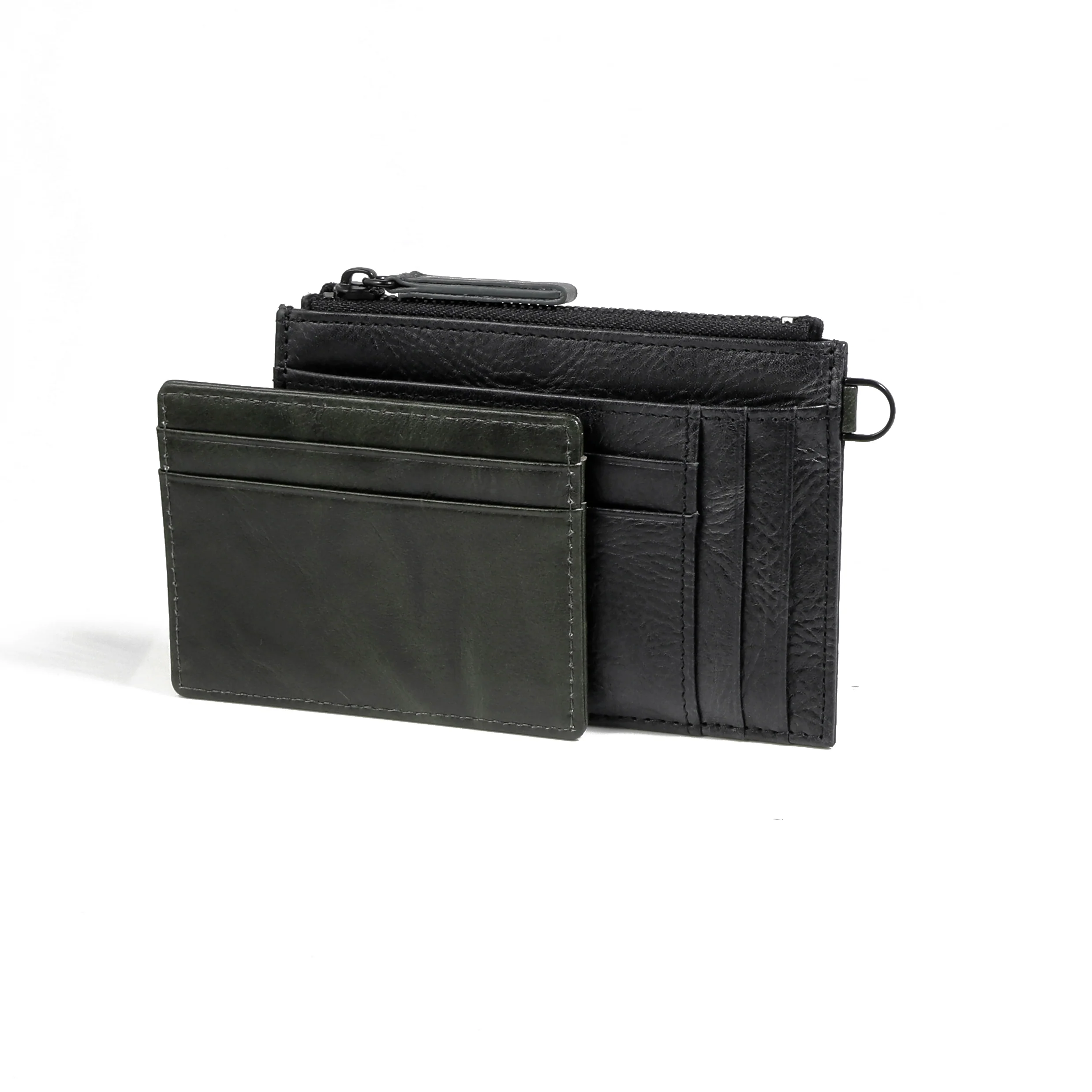 Genuine Leather Card Pouch 11 Card Compartments With Detachable Card Holder Black CP5805WH5#BLK - Image 7