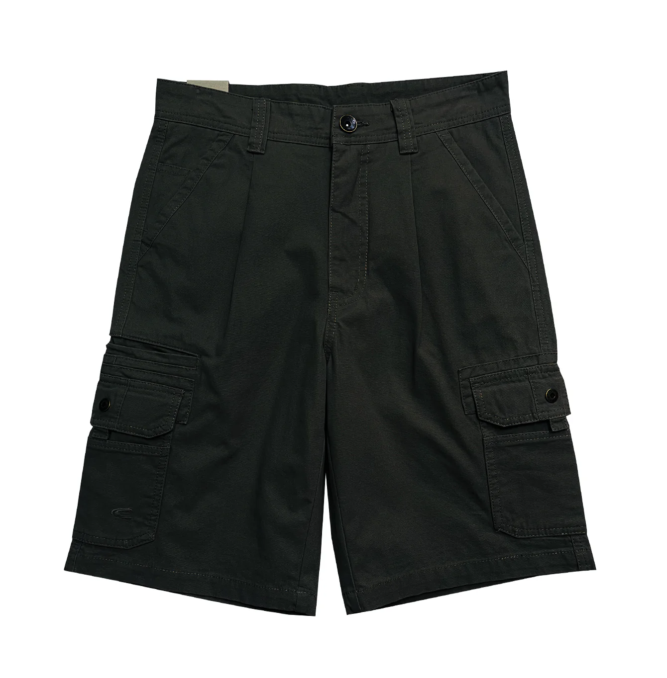 camel active Men Cargo Shorts - Regular Fit Sturdy Cotton Canvas Multicolours Short Pants 9-303AW24CT0907 - Image 4