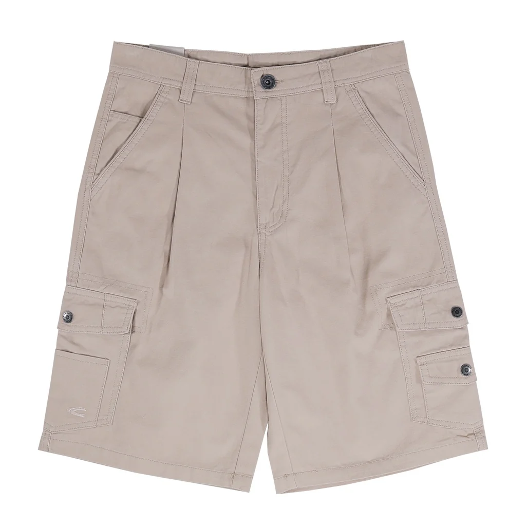 camel active Men Cargo Shorts - Regular Fit Sturdy Cotton Canvas Multicolours Short Pants 9-303SS24CT0893 - Image 6