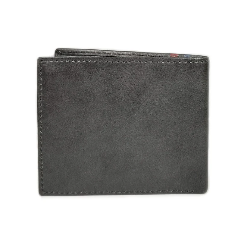 Casual Genuine Leather Bi Fold Wallet (SW8846DSS8#BLK) - Image 2