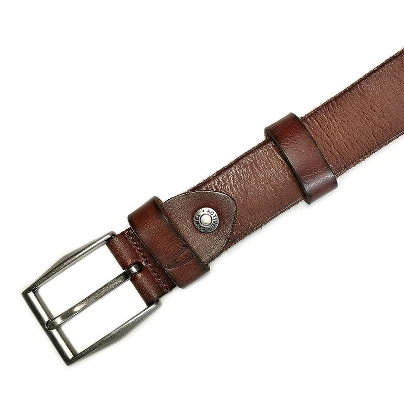 Casual Genuine Genuine Leather Belt (1630HBRG-20#BRN) - Image 4