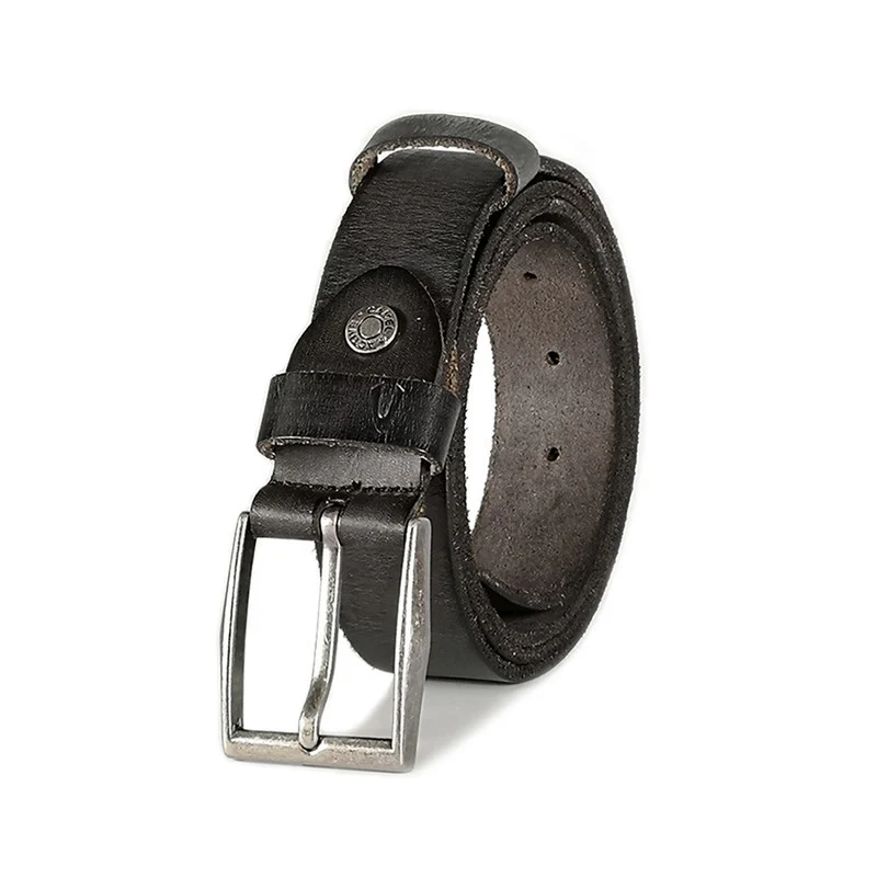 Casual Genuine Leather Belt Black (1632HBRG-20#BLK)
