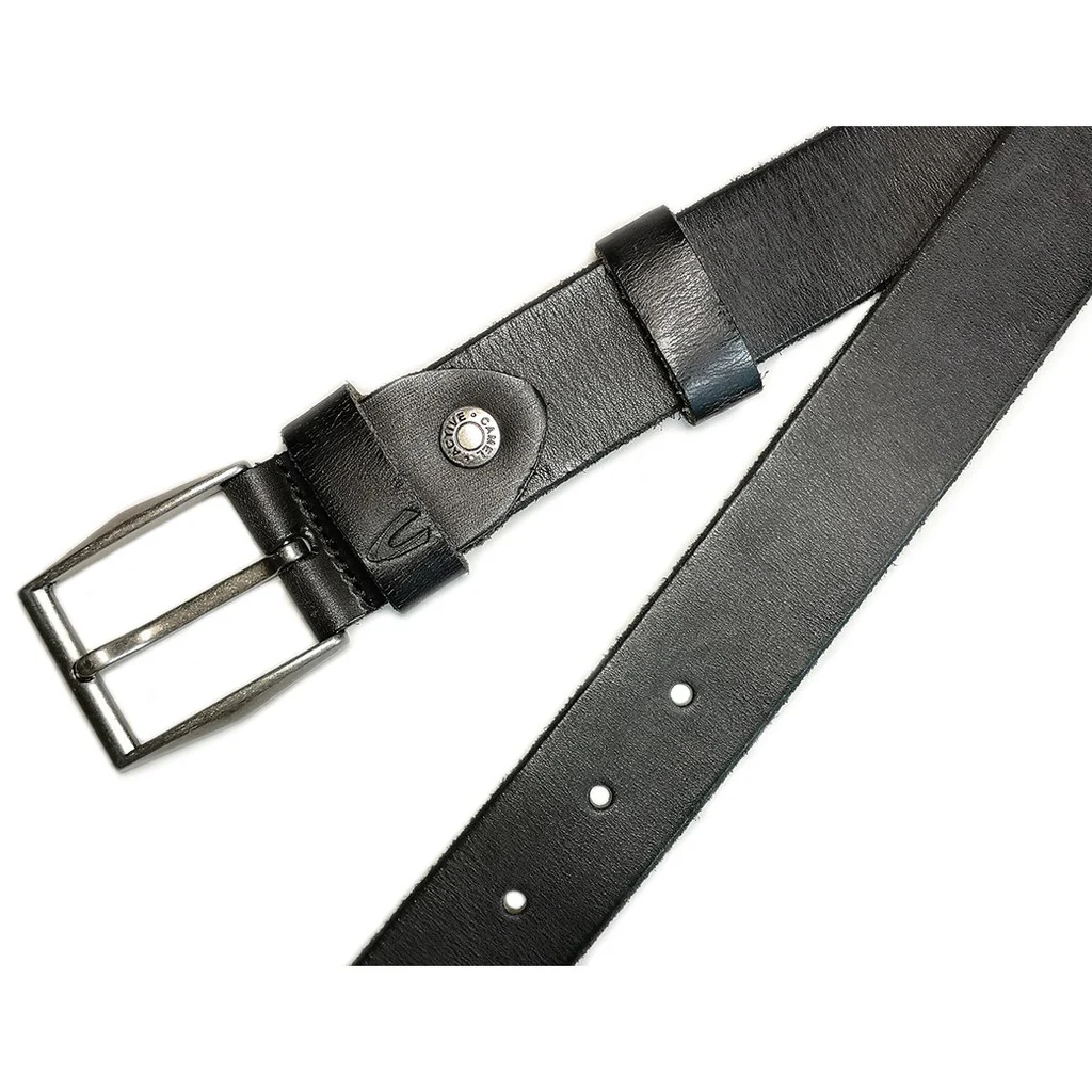 Casual Genuine Leather Belt Black (1632HBRG-20#BLK) - Image 3