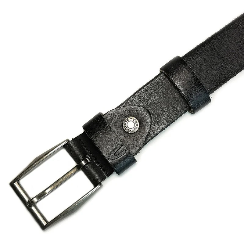 Casual Genuine Leather Belt Black (1632HBRG-20#BLK) - Image 4