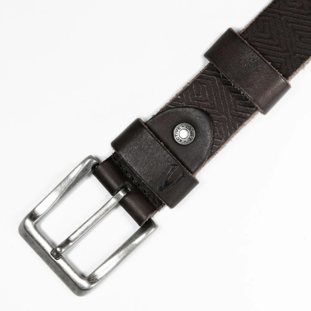 Casual Genuine Leather Belt Dark Brown (1637HRG-21#DBN) - Image 3