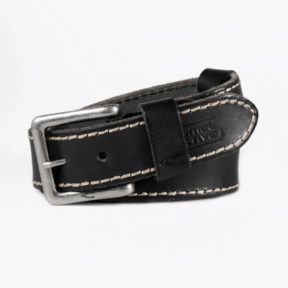 Casual Genuine Leather Belt Black (1640HBRG-21#BLK) - Image 2