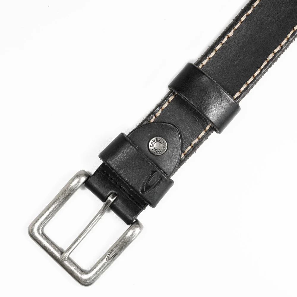 Casual Genuine Leather Belt Black (1640HBRG-21#BLK) - Image 3