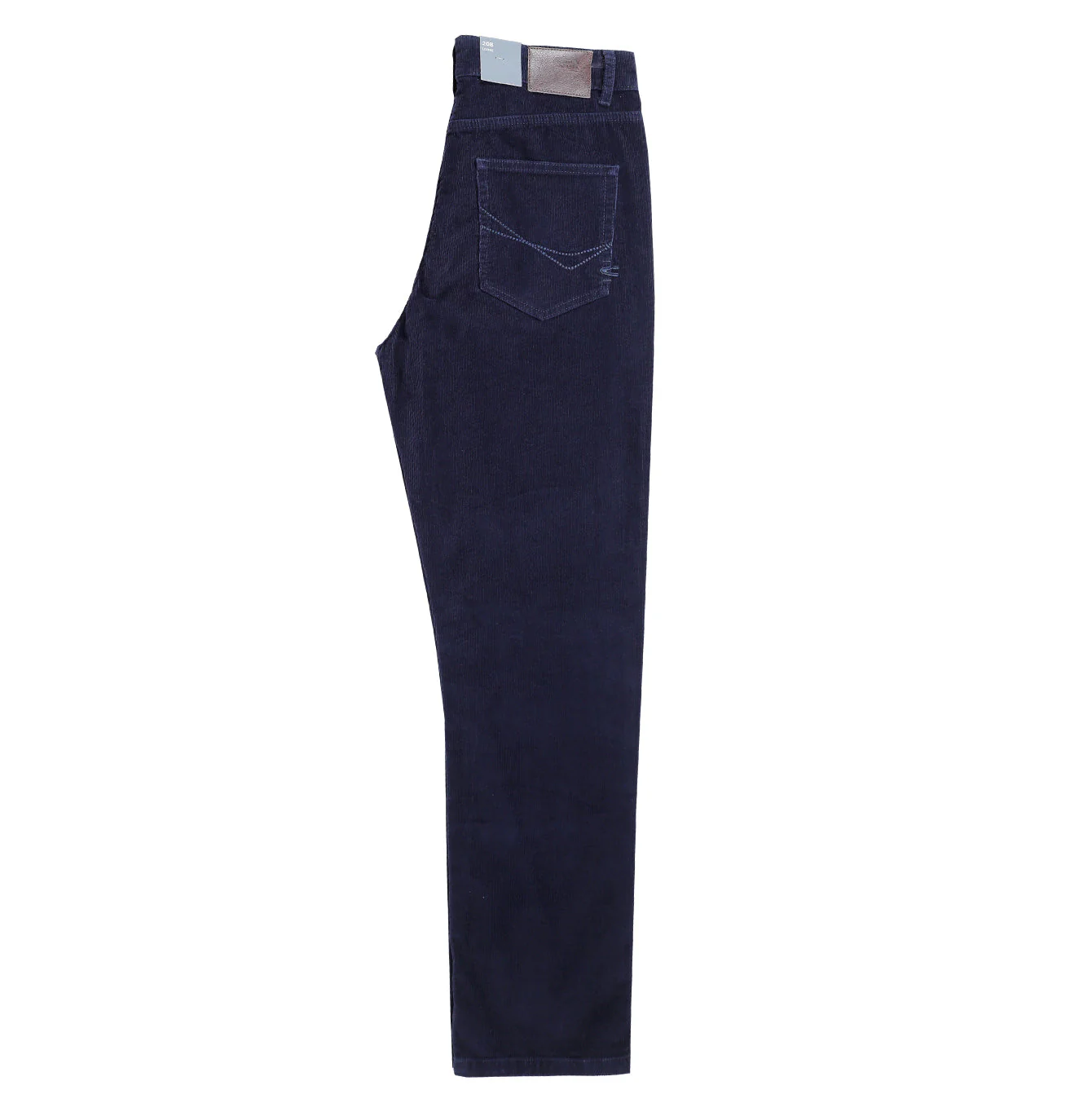 camel active Men Chino Trousers 208 - Loose Fit Ribbed Corduroy Navy Blue Long Pants 9-208SS25CDB528 - Image 3