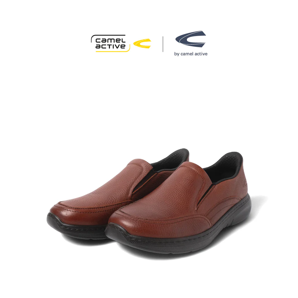 camel active Men Dark Brown CYALES Leather Slip On Shoes 852556-KB2SV-32-D.BROWN - Image 2