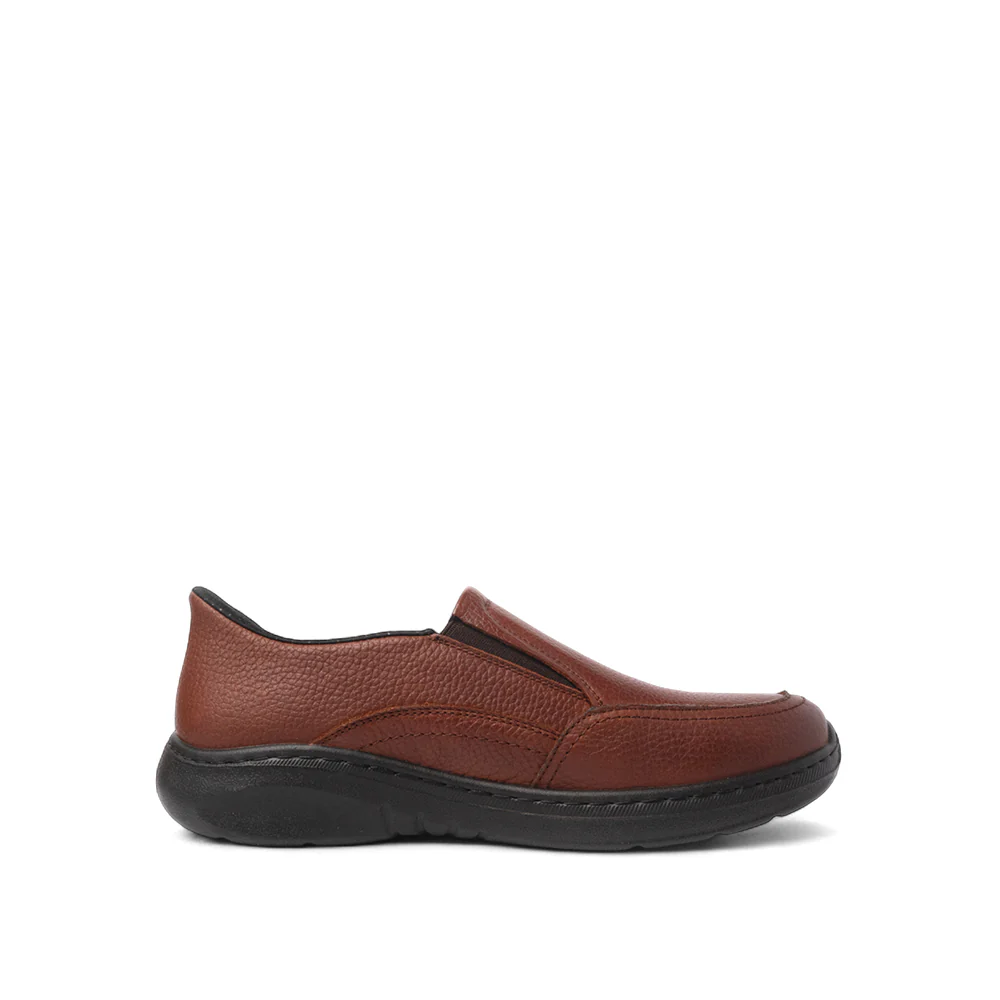 camel active Men Dark Brown CYALES Leather Slip On Shoes 852556-KB2SV-32-D.BROWN - Image 7