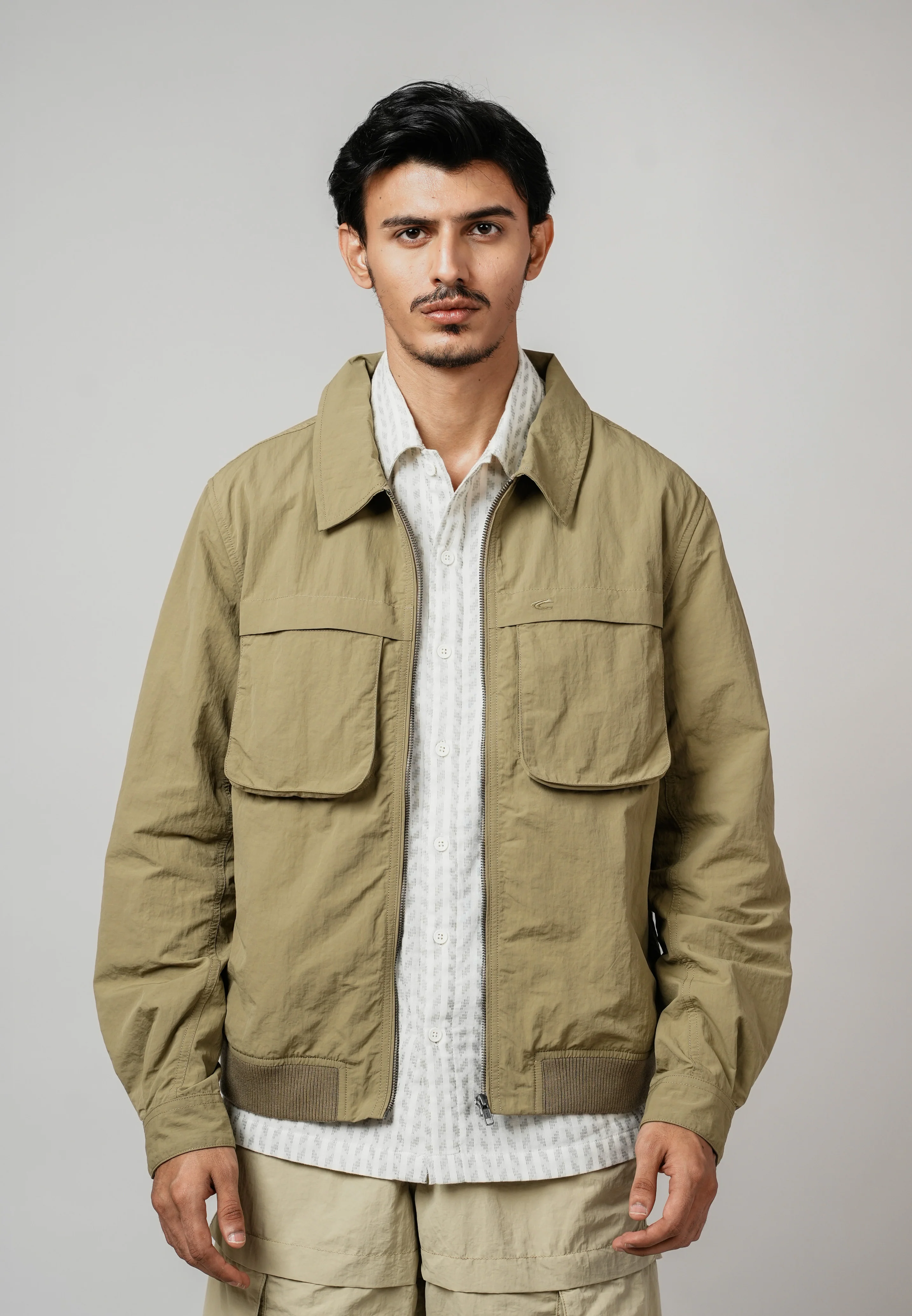 camel active Men Jacket- Regular Fit Performance Nylon Antique Bronze Jacket 600-Z25H0271 - Image 4