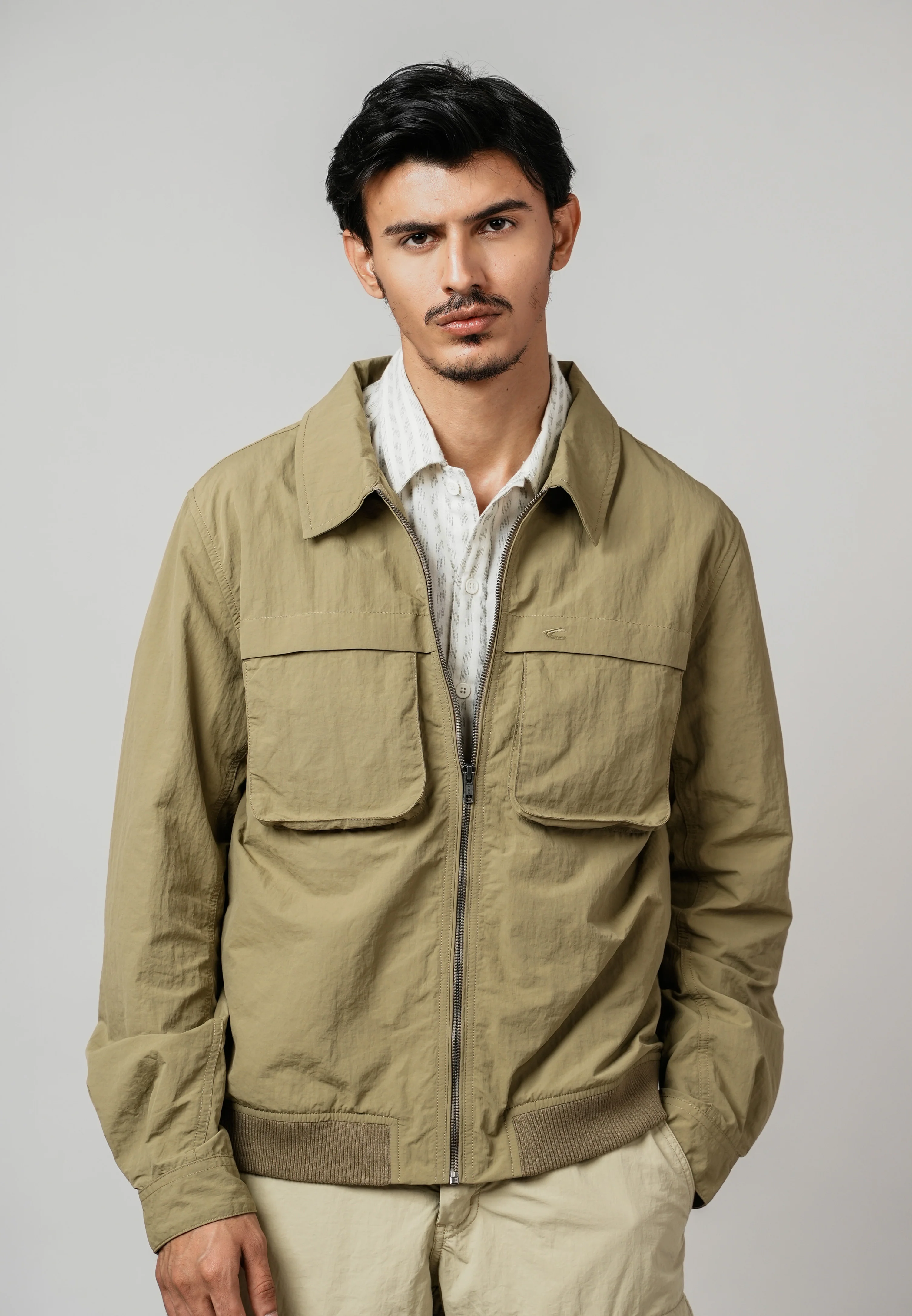 camel active Men Jacket- Regular Fit Performance Nylon Antique Bronze Jacket 600-Z25H0271 - Image 6