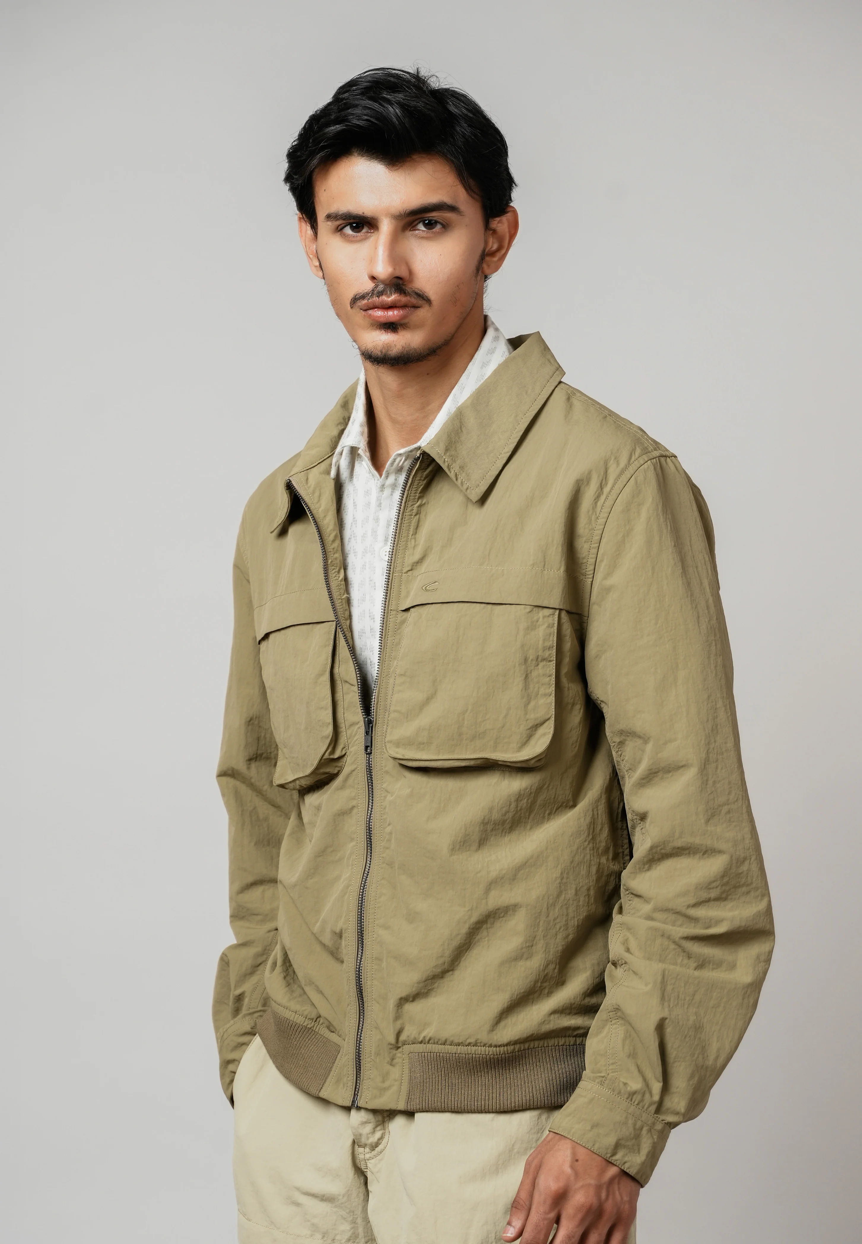 camel active Men Jacket- Regular Fit Performance Nylon Antique Bronze Jacket 600-Z25H0271 - Image 7