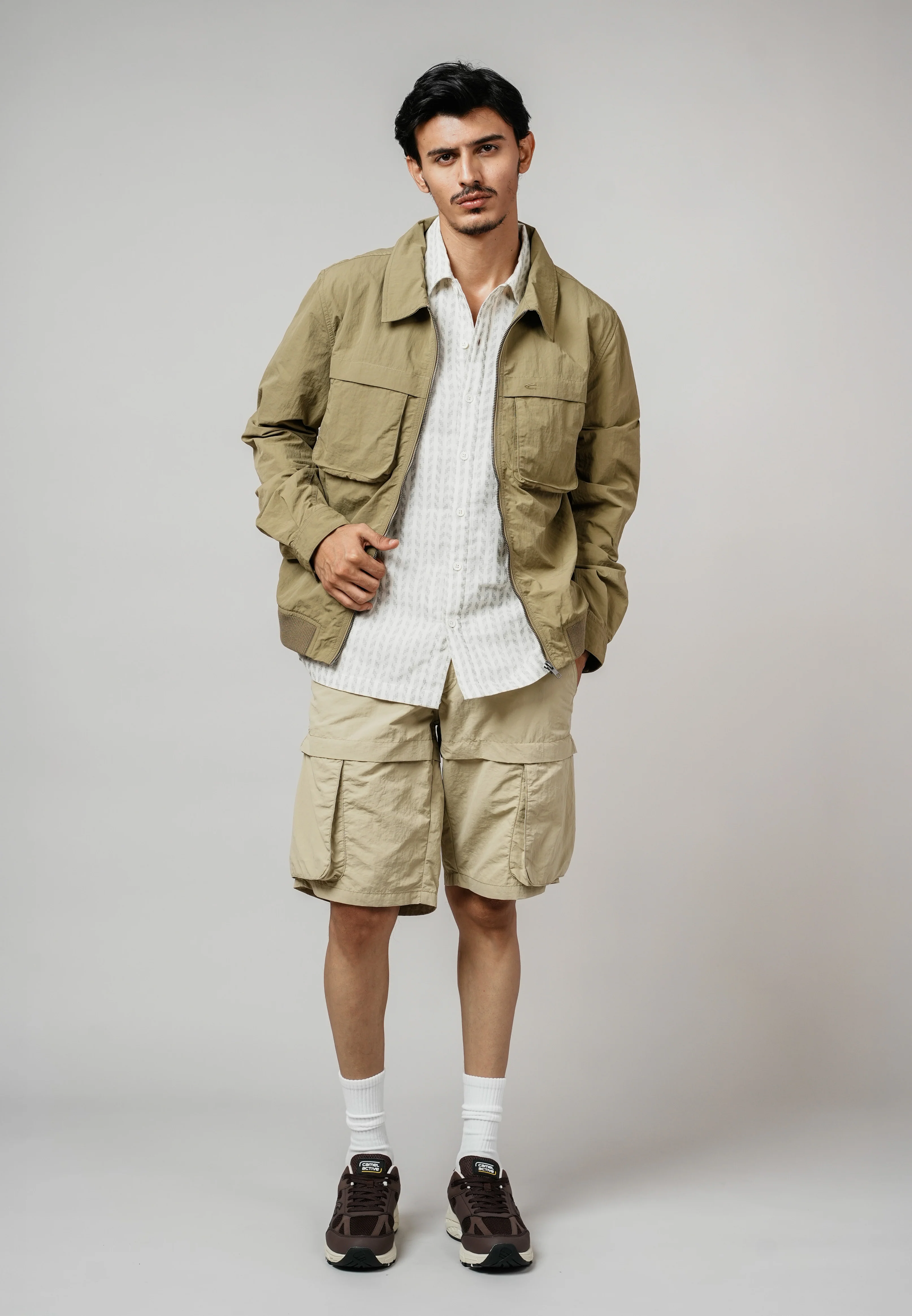 camel active Men Jacket- Regular Fit Performance Nylon Antique Bronze Jacket 600-Z25H0271 - Image 9
