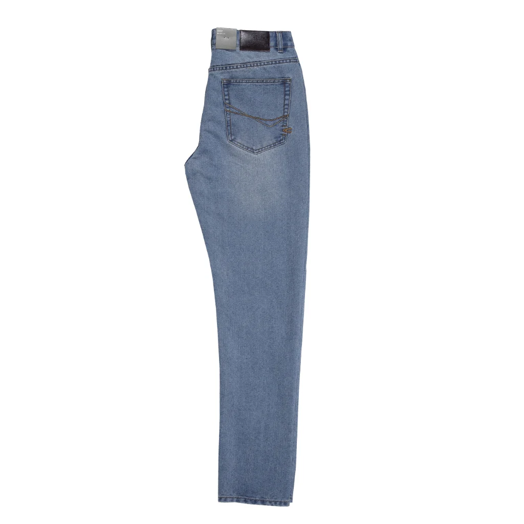 camel active Men Jeans 802 - Regular Fit 100% Cotton Denim Light Blue Washed Jeans 9-802SS24JNB509 - Image 3