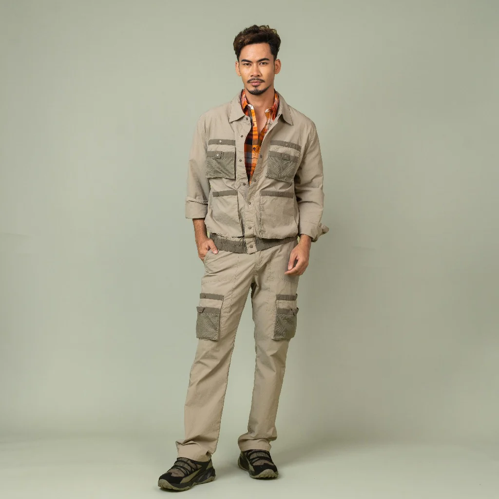camel active Men Water-Repellent Jacket - Regular Fit Performance Nylon Neutral Jacket 600-SS25H0268 - Image 5