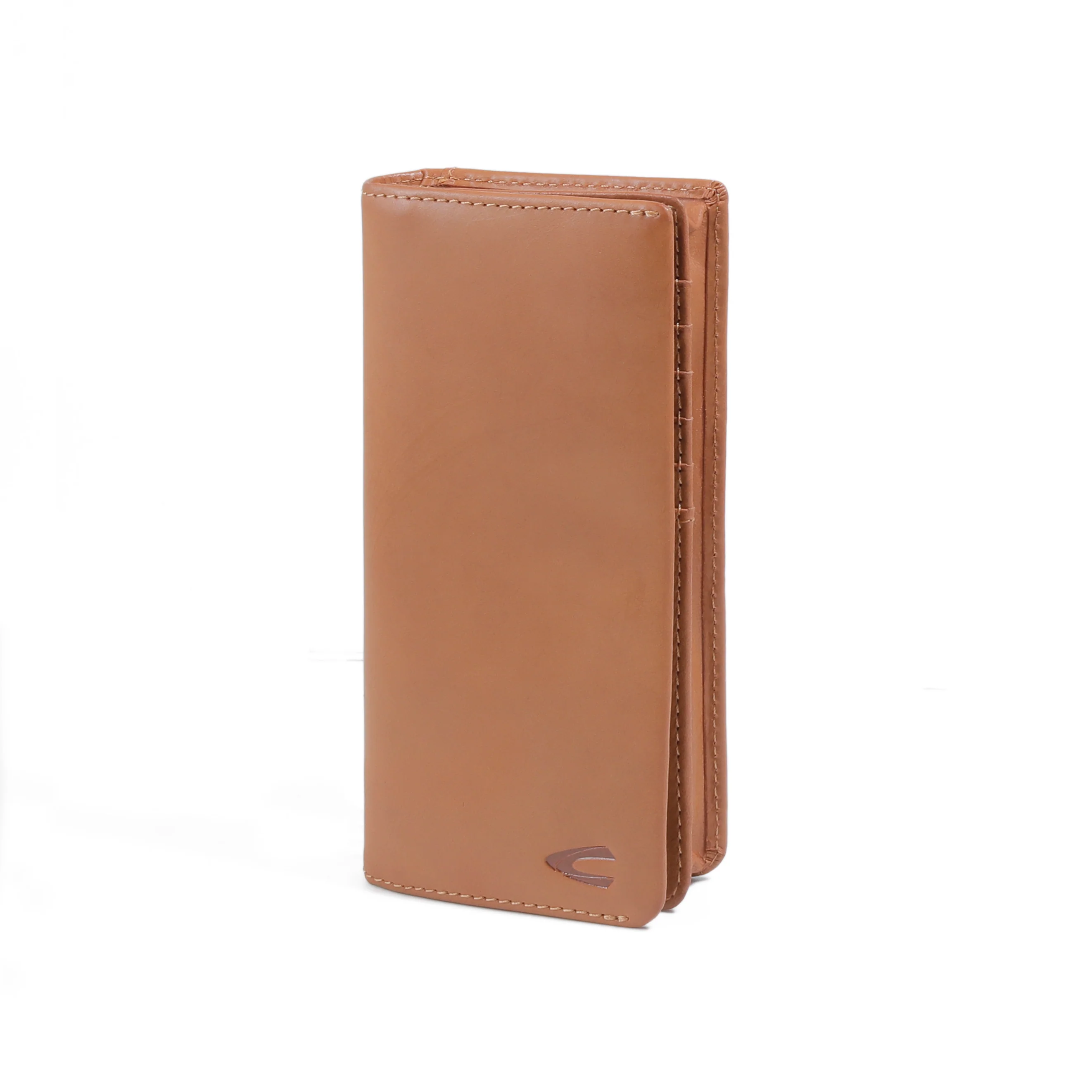 Genuine Leather Long Wallet 13 Card Compartments Waxy Finished Brown LW4608TB4#BRN - Image 4