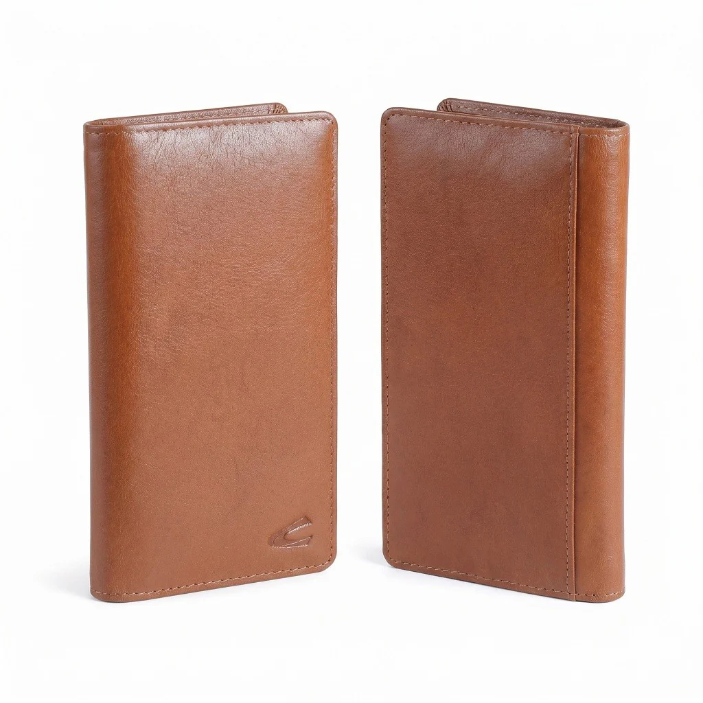 camel active Men Long Wallet Leather Semi-Aniline 13 Card Compartments Brown (LW5B15GB5#BRN) - Image 4