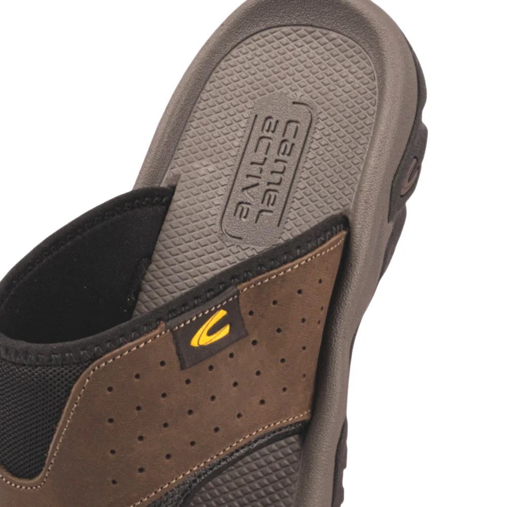 camel active Men Olive DRANZER Leather Sandals 892602-XC2SV-7-OLIVE - Image 6