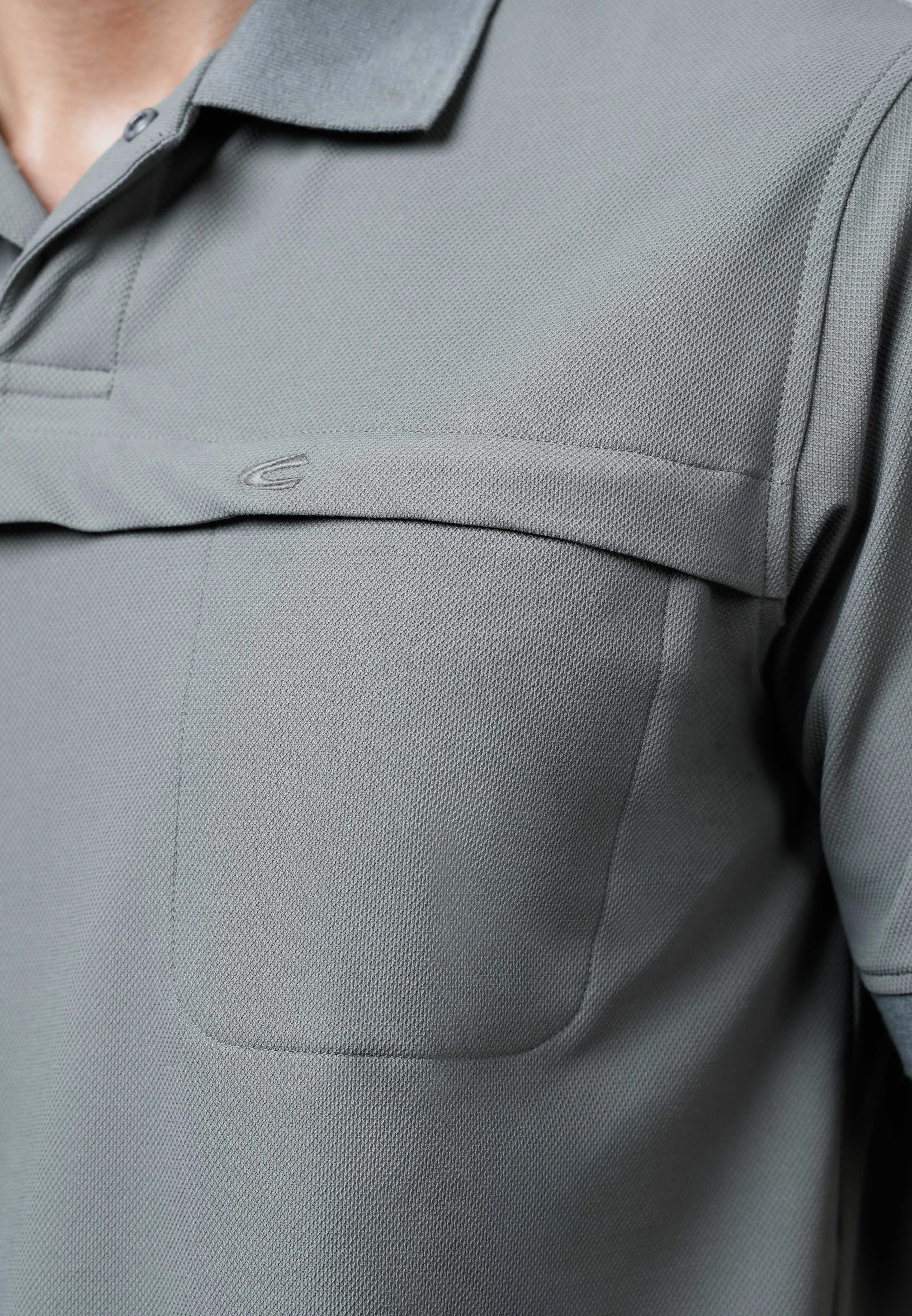 camel active Men Polo Shirt - Regular Fit Performance Poly-Spandex Vetiver Polo-T 280-Z25H1178 - Image 6