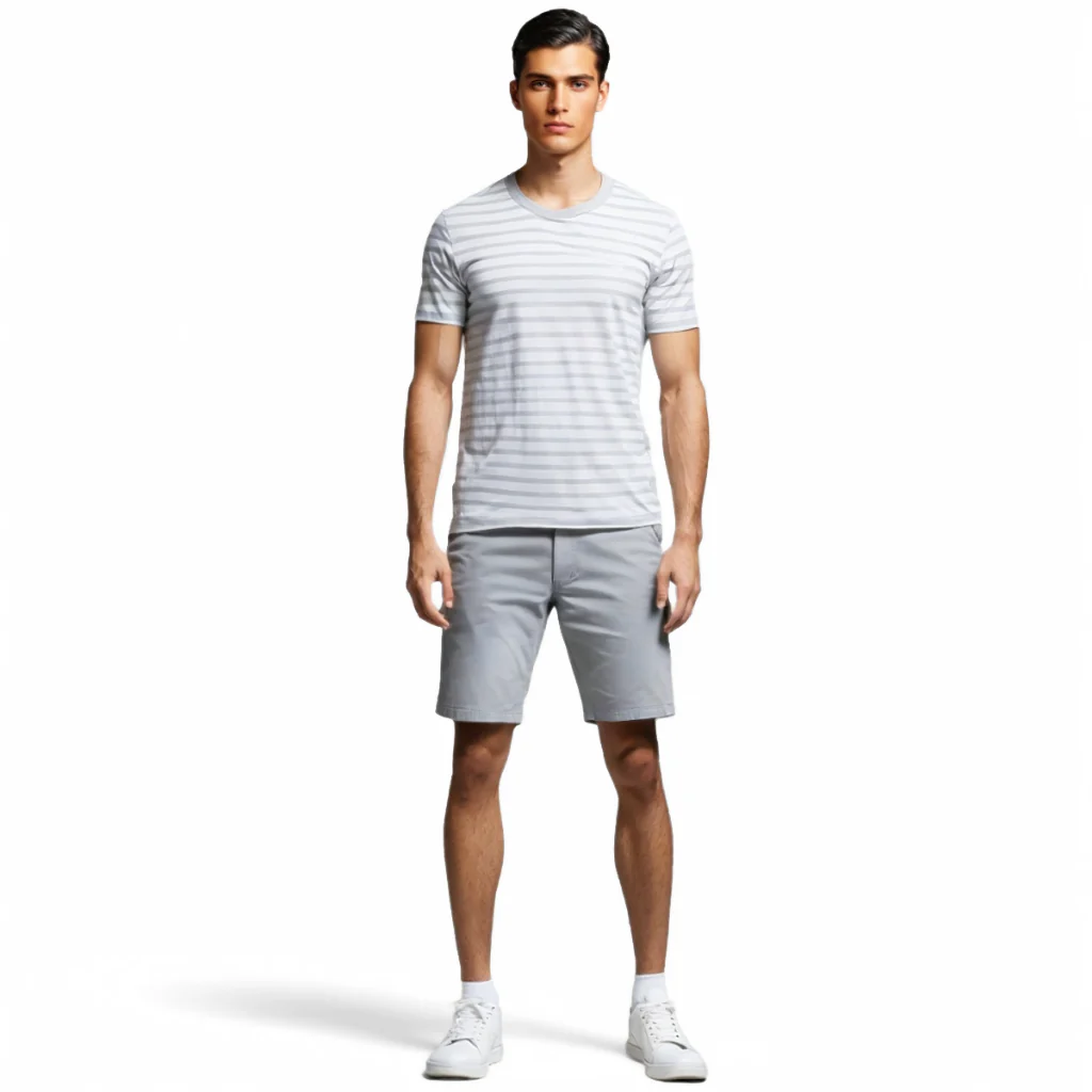 camel active Men Bermuda Shorts - Regular Fit Structure Cotton Twill Multicolours Short Pants 9-304Z25CTF0937 - Image 6