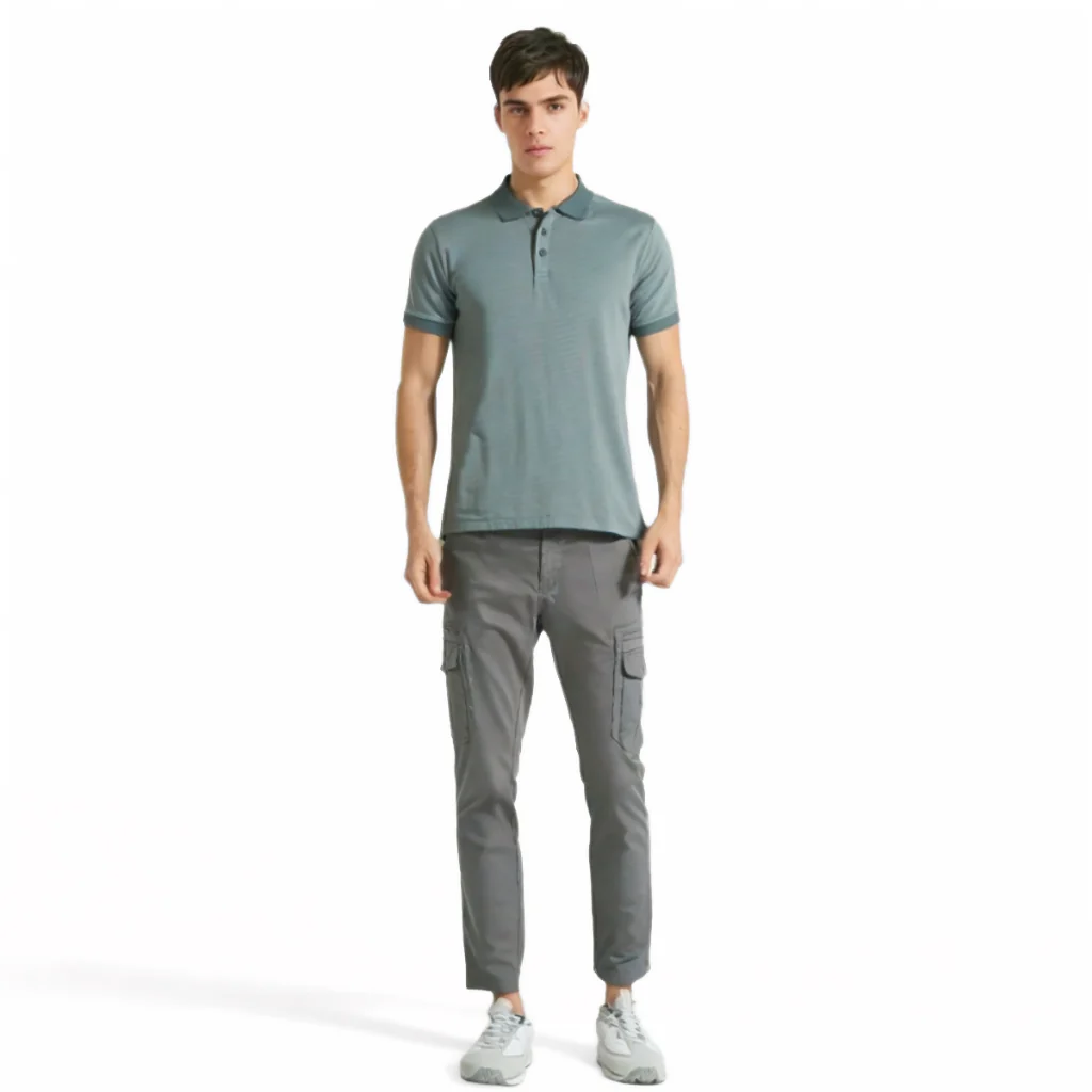 camel active Men Cargo Trousers - Regular Fit Structure Cotton Twill Multicolours Long Pants 9-300Z25CT0927 - Image 5