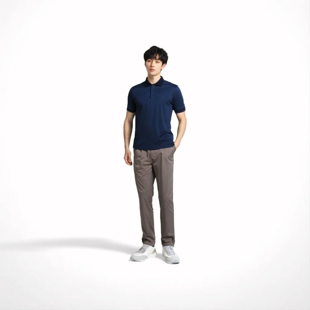 camel active Men Pleated Chino Trousers - Regular Fit Structure Cotton Twill Multicolours Long Pants 9-300Y21NA0847 - Image 3