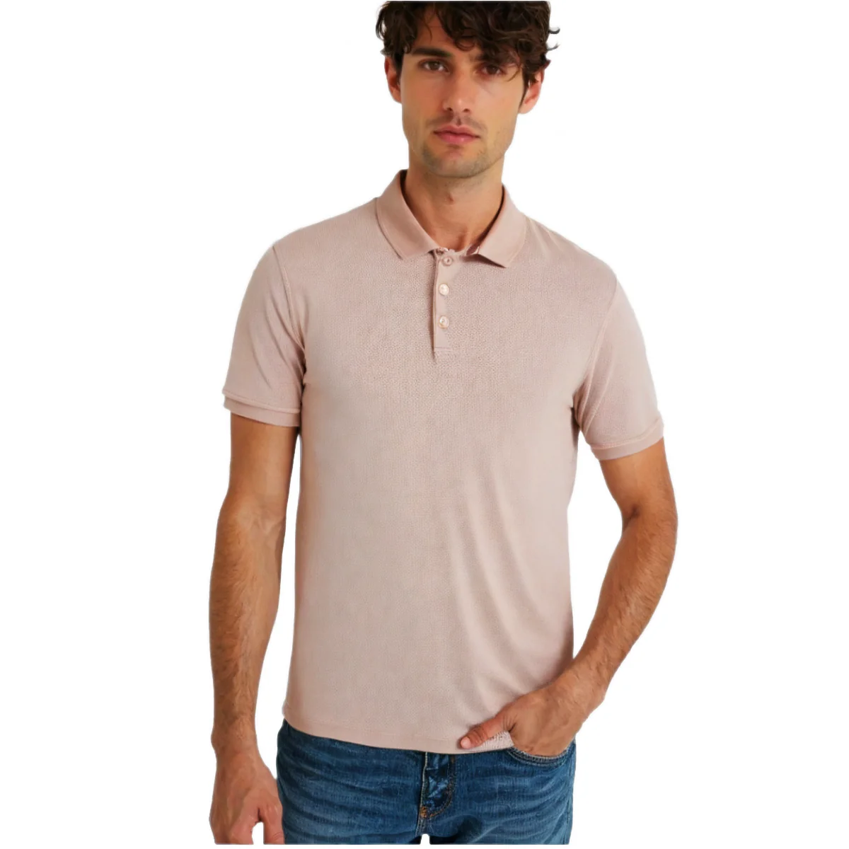 camel active Men Polo Shirt - Regular Fit Textured Cotton Pique Multicolours Polo-T 9-280Y21CL1038 - Image 3