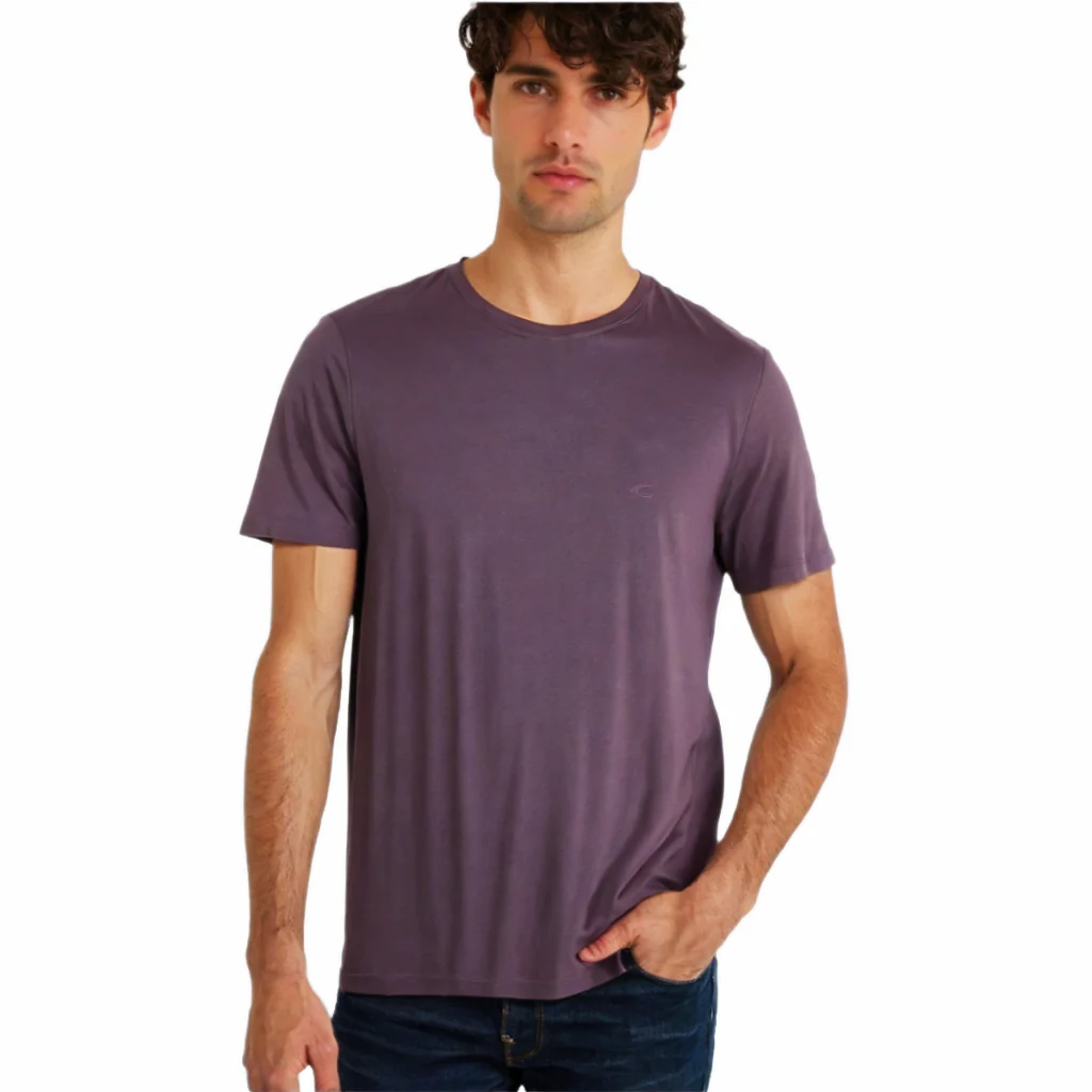 camel active Men Round Neck T-Shirt - Regular Fit 100% Soft Cotton Multicolours Tee 9-282Y21CR2703 - Image 7