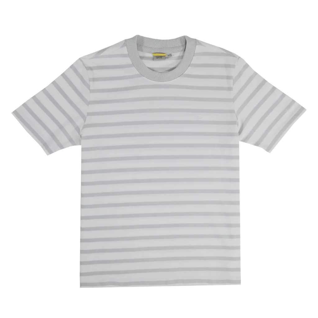 camel active Men Striped T-Shirt - Regular Fit 100% Soft Cotton Misty Jade Tee 9-282Z25SRP2920 - Image 2