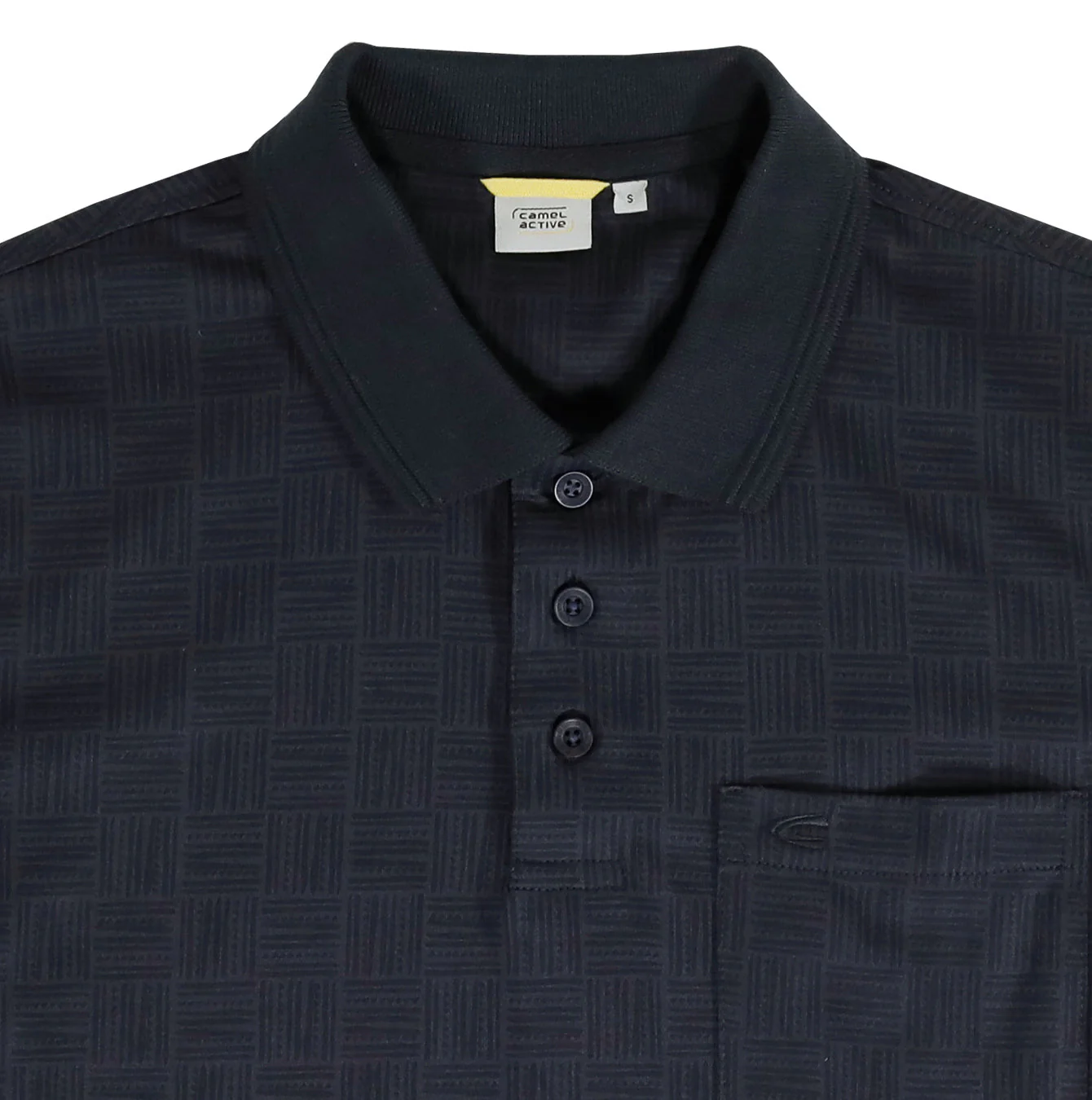 camel active Men Polo Shirt - Regular Fit 100% Soft Cotton Deep Blue Polo-T 9-280SS25PRT1146 - Image 3