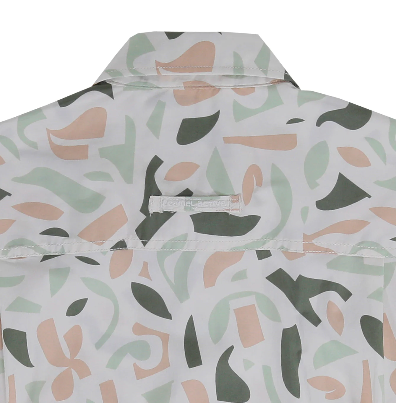 camel active Men Short Sleeve Shirt - Regular Fit 100% Soft Cotton Cream Shirt 9-102SS25PRT1843 - Image 4