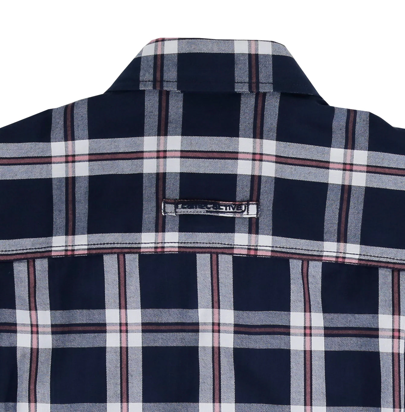 camel active Men Checkered Shirt - Regular Fit Structure Cotton Twill Navy Blue Shirt 9-102SS25CHK1851 - Image 4