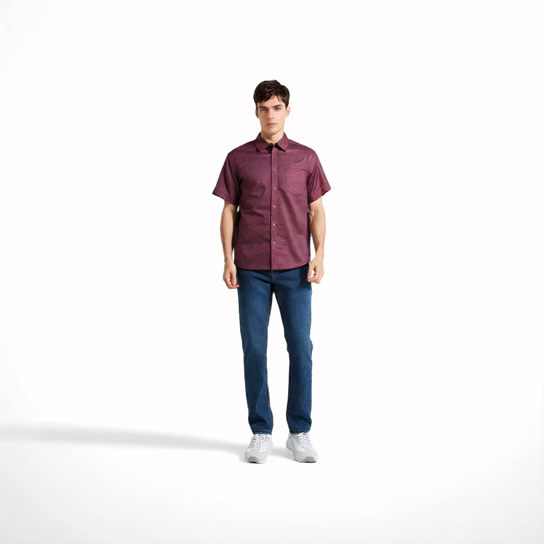 camel active Men Short Sleeve Shirt - Regular Fit 100% Cotton Oxford 5 Colours Shirt 9-102SS25SLD1853 - Image 4
