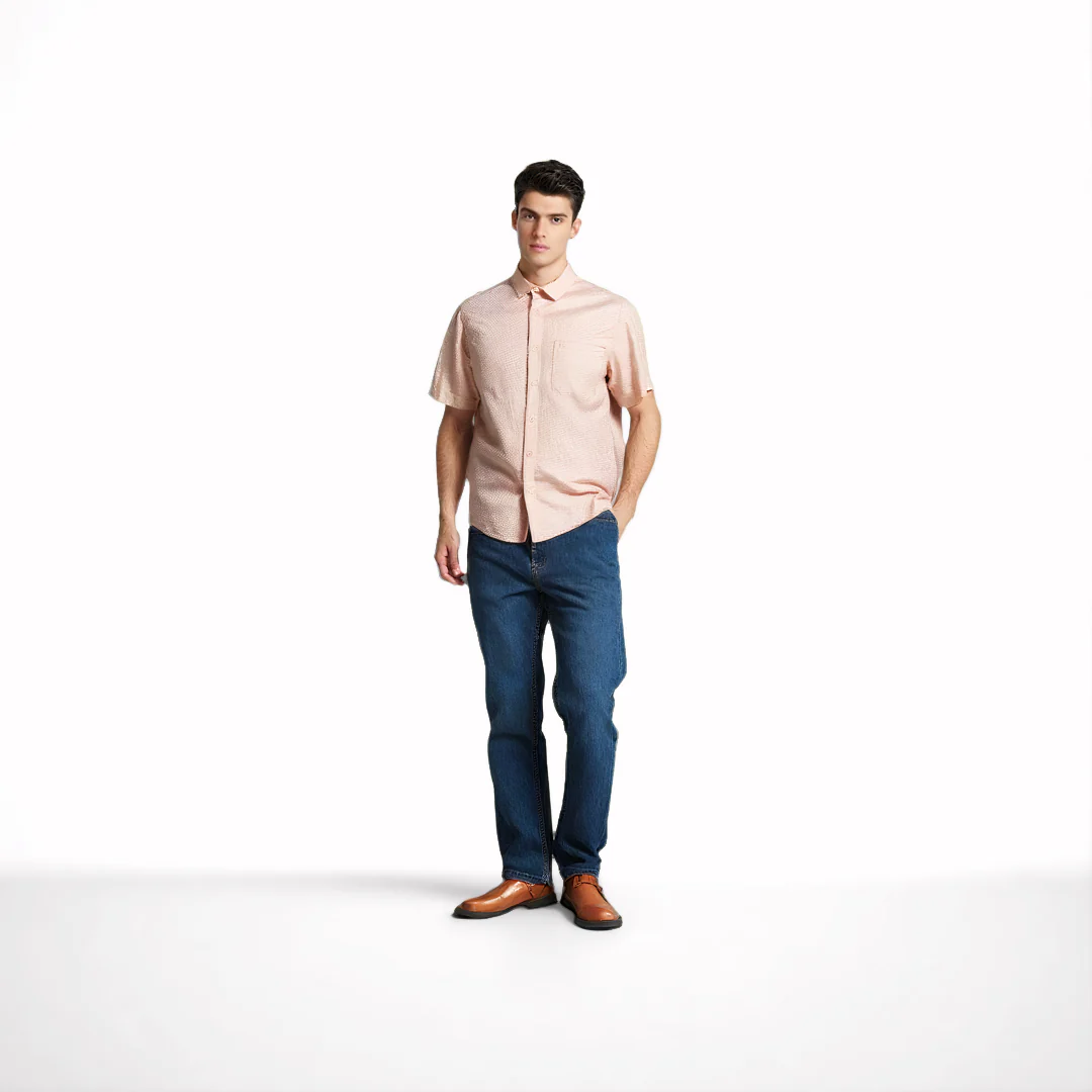 camel active Men Short Sleeve Shirt - Regular Fit 100% Cotton Oxford 5 Colours Shirt 9-102SS25SLD1853 - Image 5