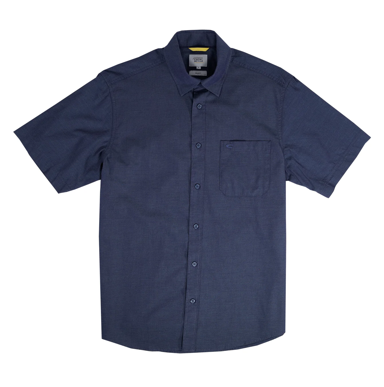camel active Men Short Sleeve Shirt - Regular Fit 100% Cotton Oxford 5 Colours Shirt 9-102SS25SLD1853 - Image 7