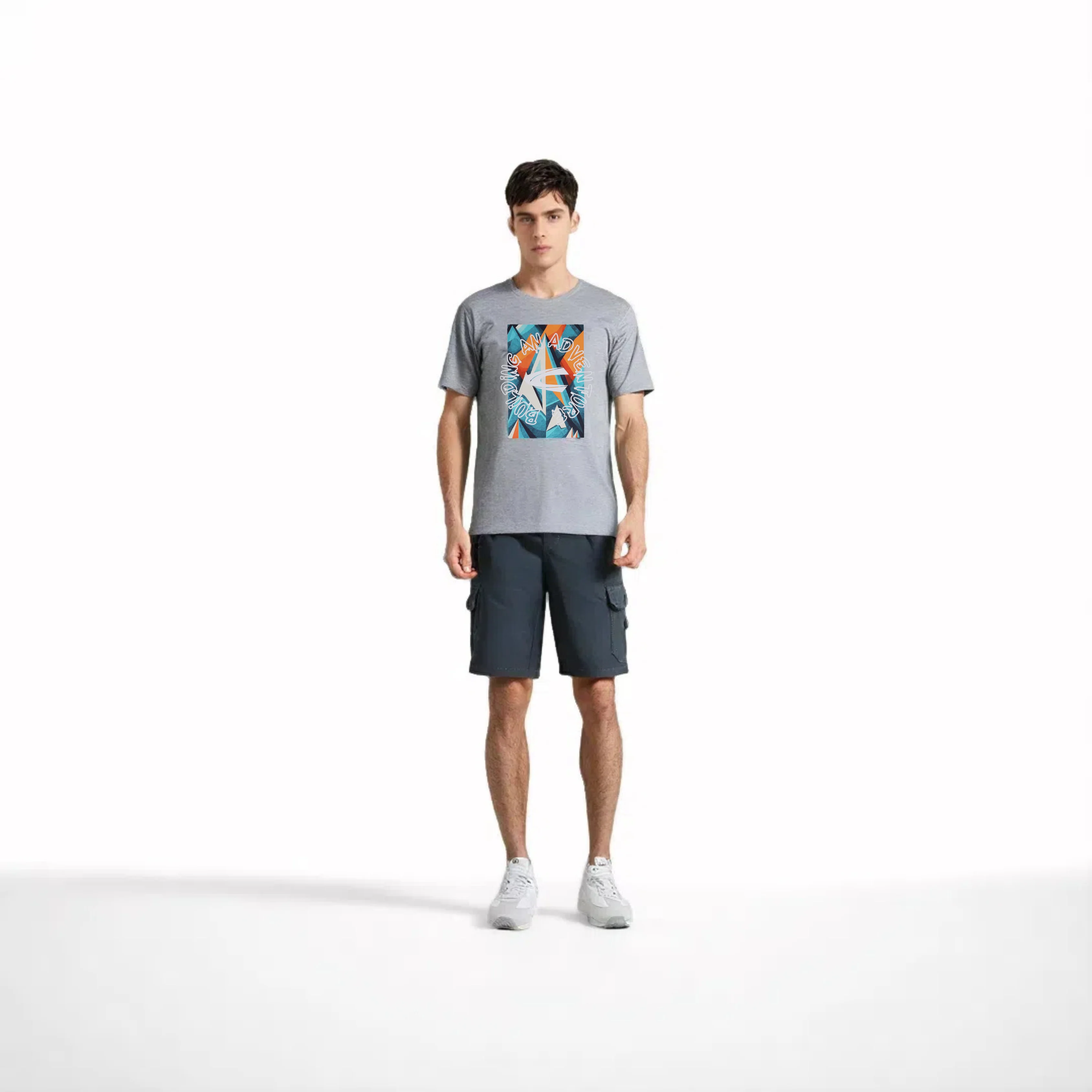 camel active Men T-Shirt - Regular Fit 100% Soft Cotton Multicolours Tee 9-282SS25CRP2870 - Image 2