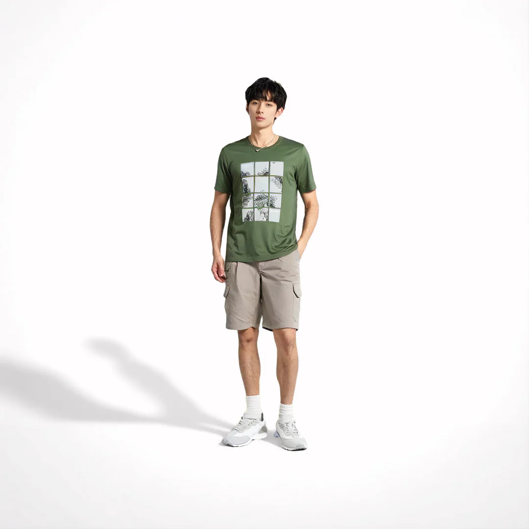 camel active Men T-Shirt - Regular Fit 100% Soft Cotton Multicolours Tee 9-282SS25CRP2870 - Image 4